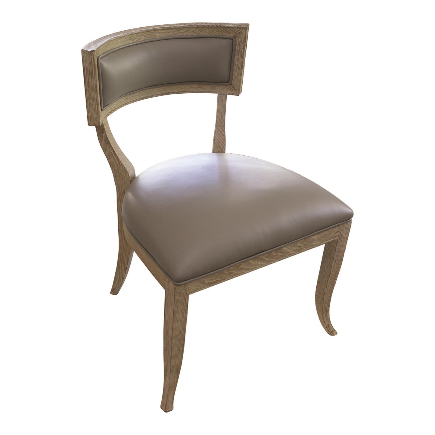 Klismos Chair-Grey Leather