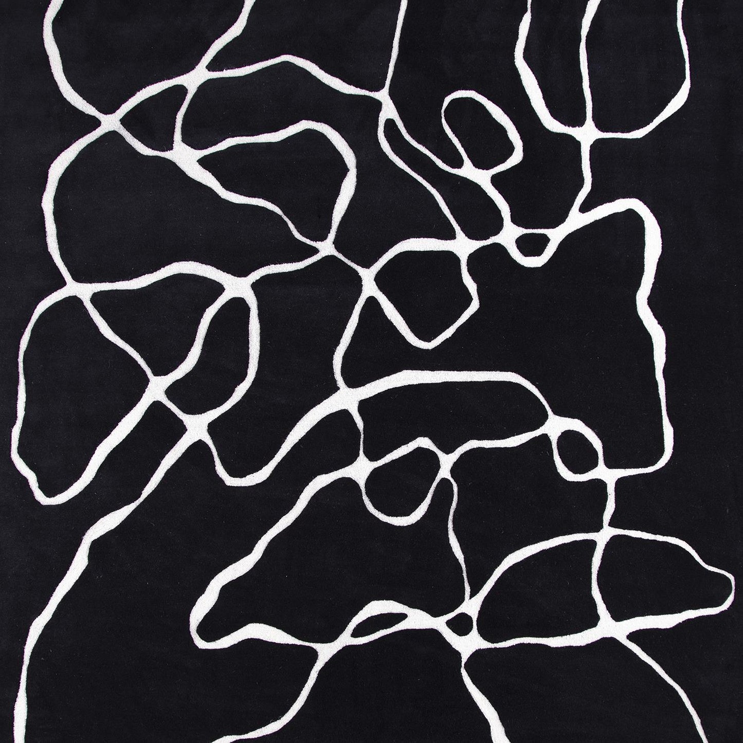 Squiggle Rug - Black/Ivory - 2 sizes