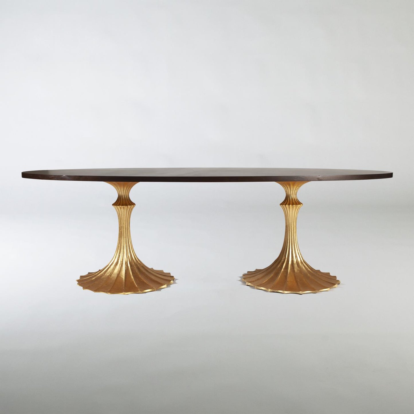 Flute Table 26" Base Only - Gold Leaf