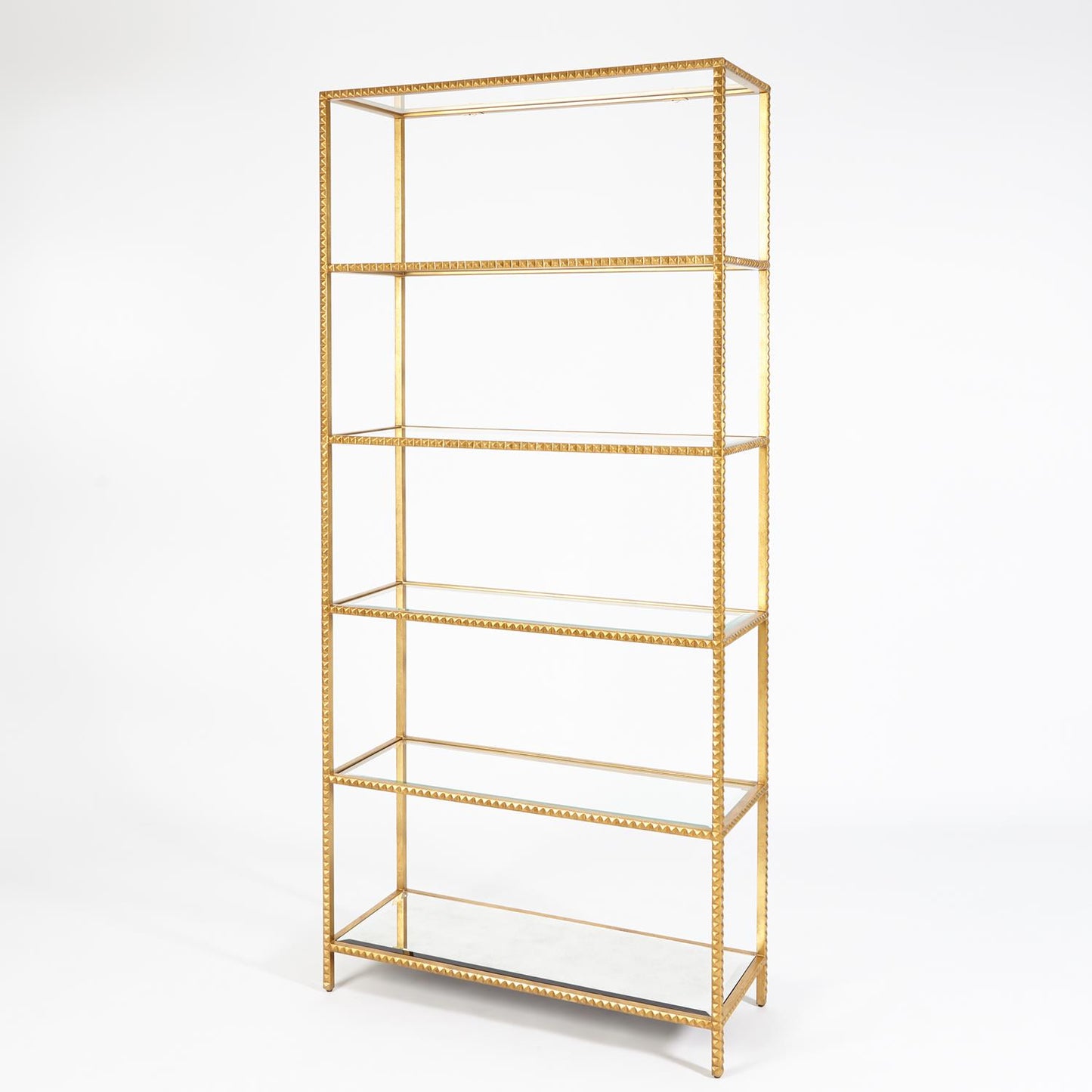 Stud Etagere-Gold Leaf