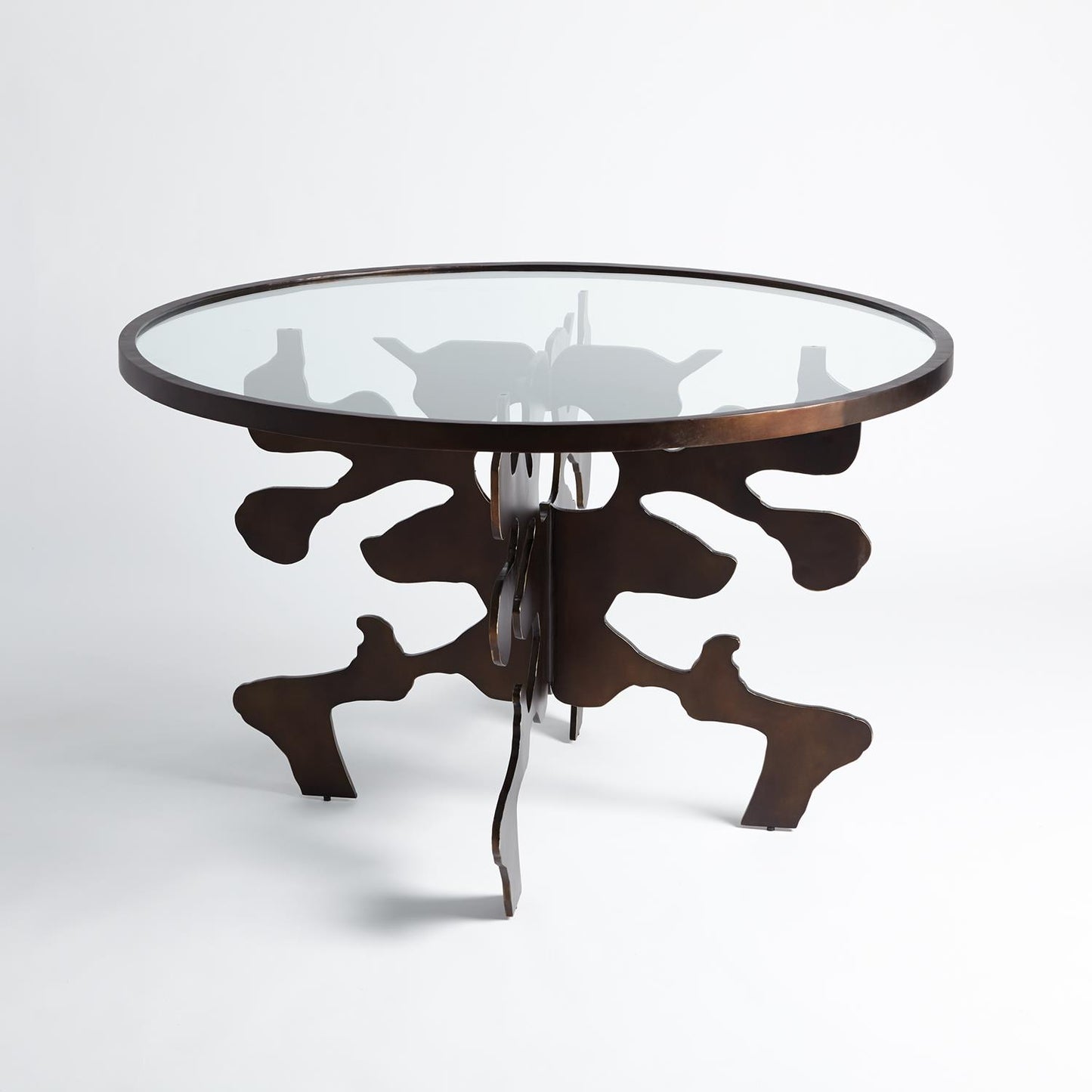 Ink Blot Dining Table - 48"Dia/60"Dia - Bronze