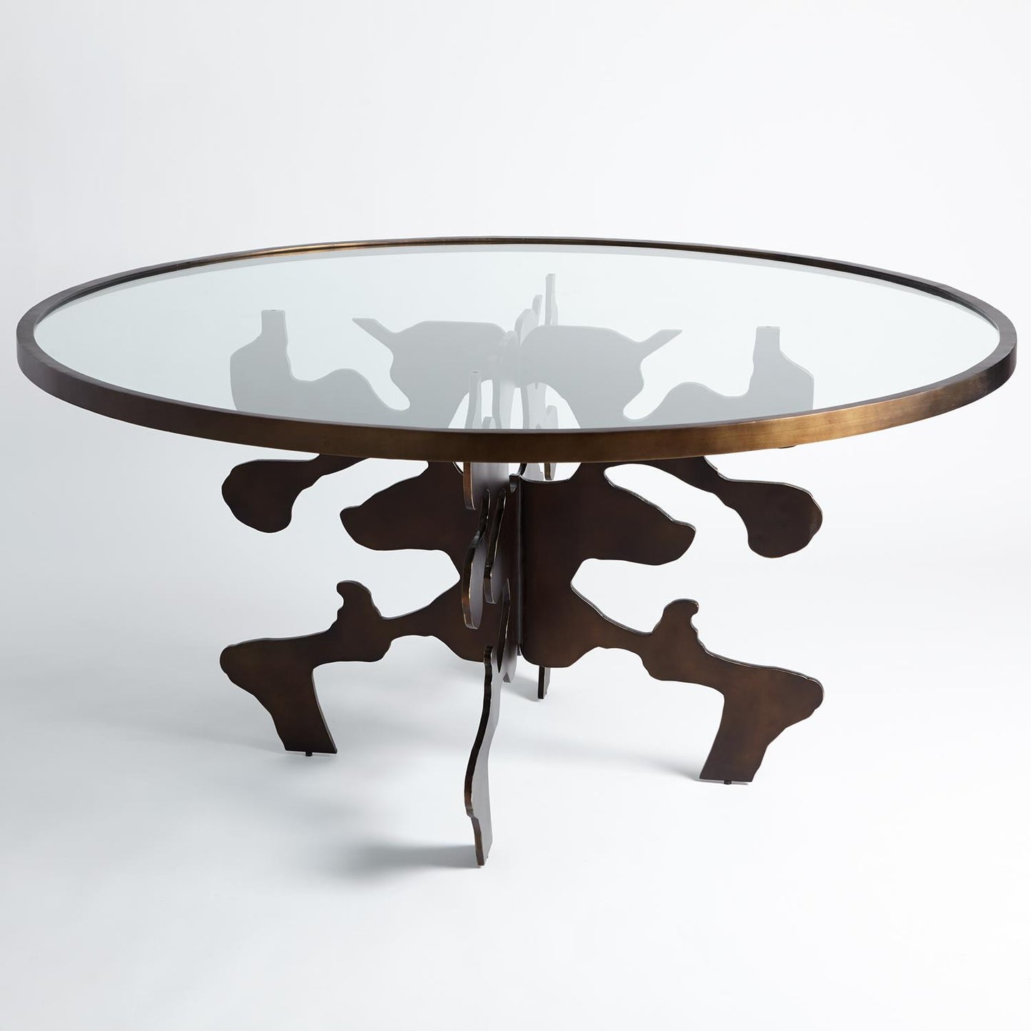 Ink Blot Dining Table - 48"Dia/60"Dia - Bronze