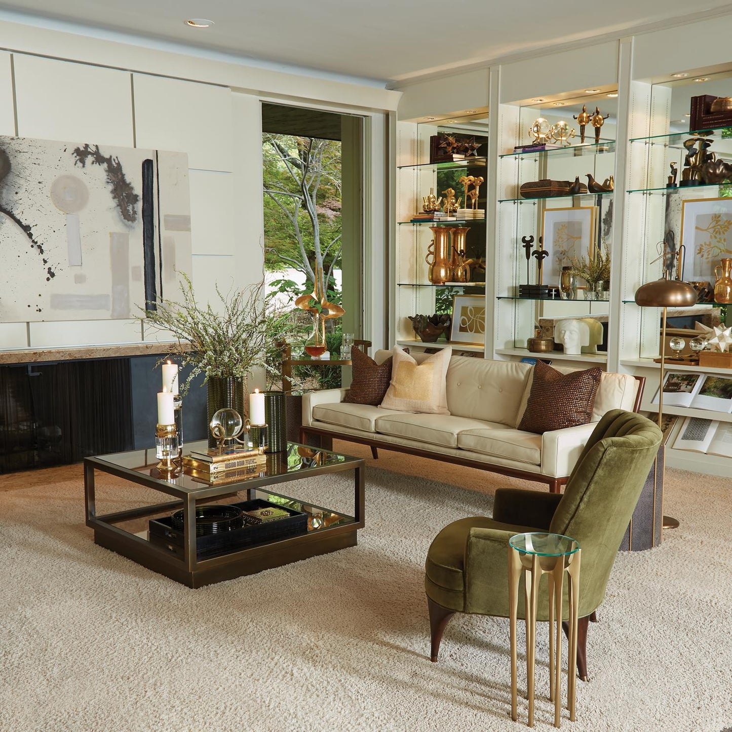 Duncan Chair - Moss Velvet