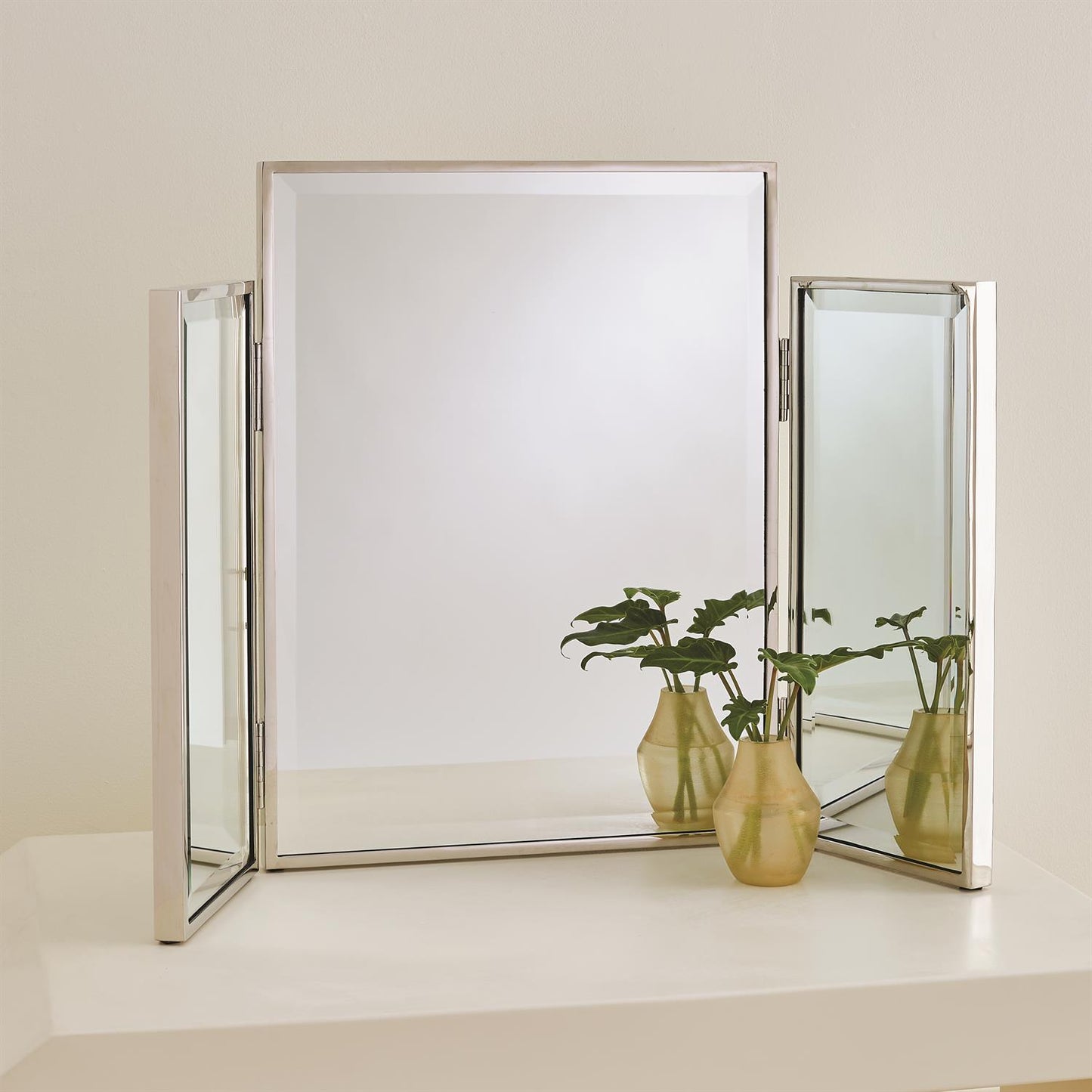 Tri-Fold Vanity Mirror - Nickel
