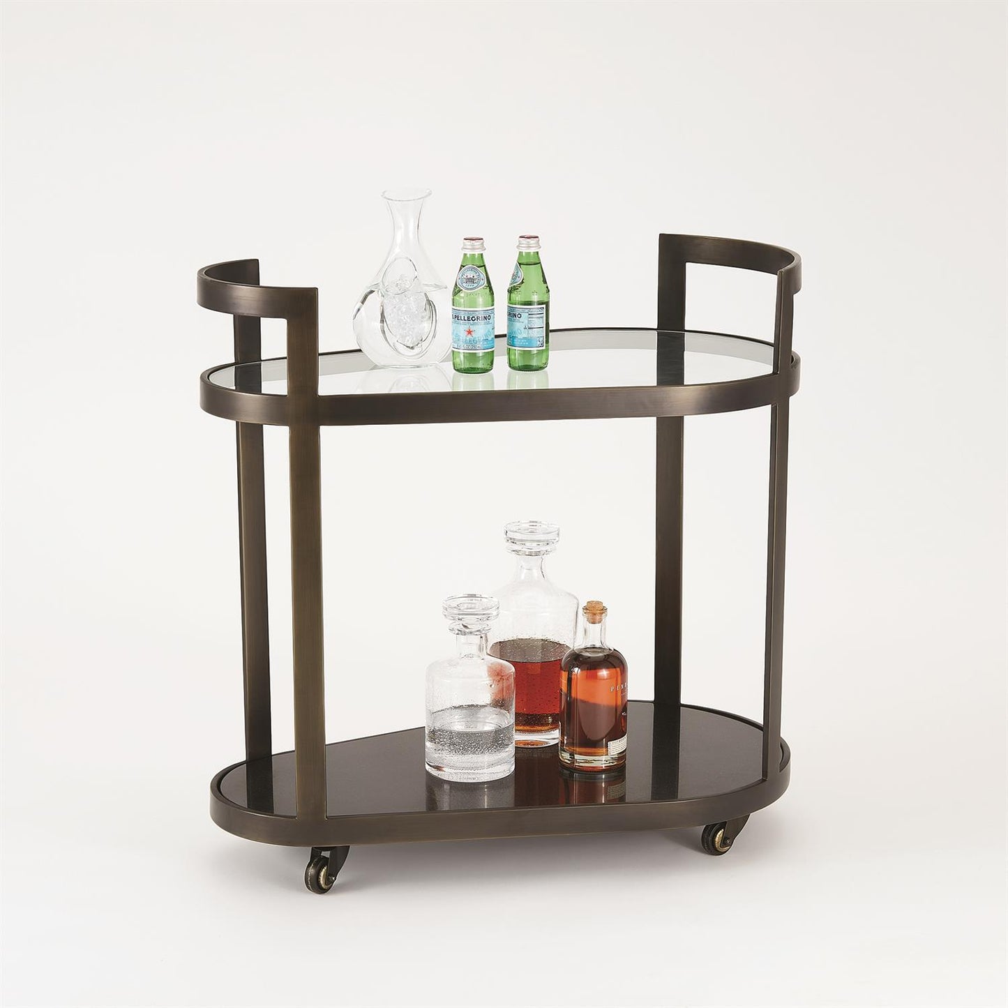 Regan Bar Cart - Antique Gunmetal