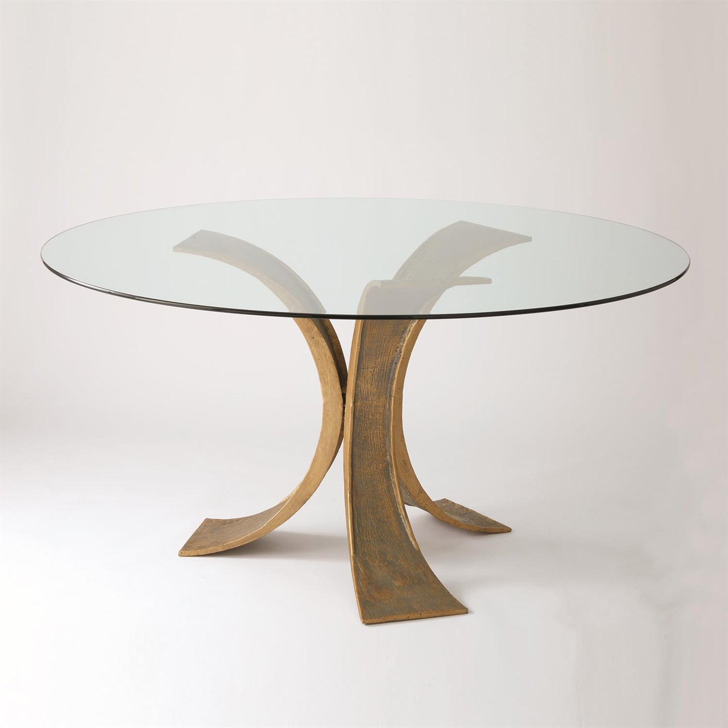 Lotus Dining Table - Antique Gold