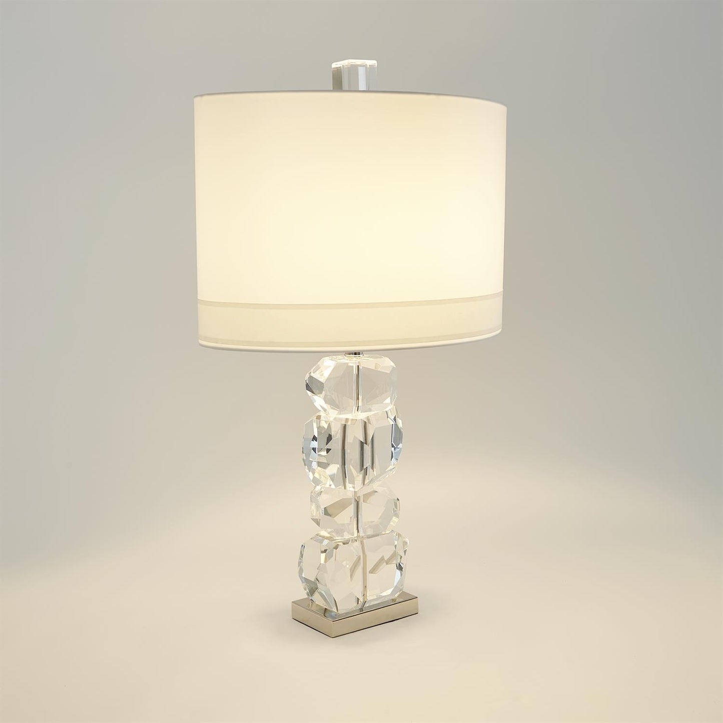 Stacked Gemstone Table Lamp - Short