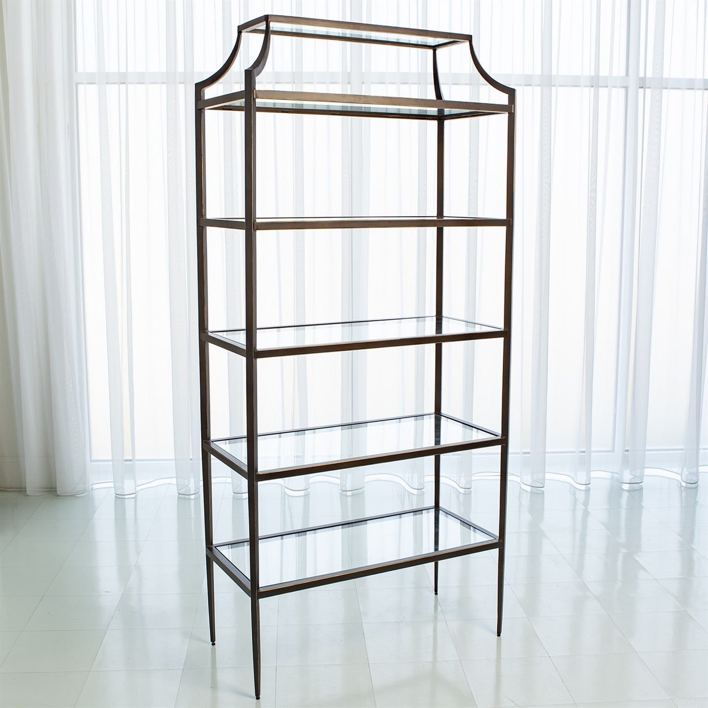 Lescot Etagere - Bronze