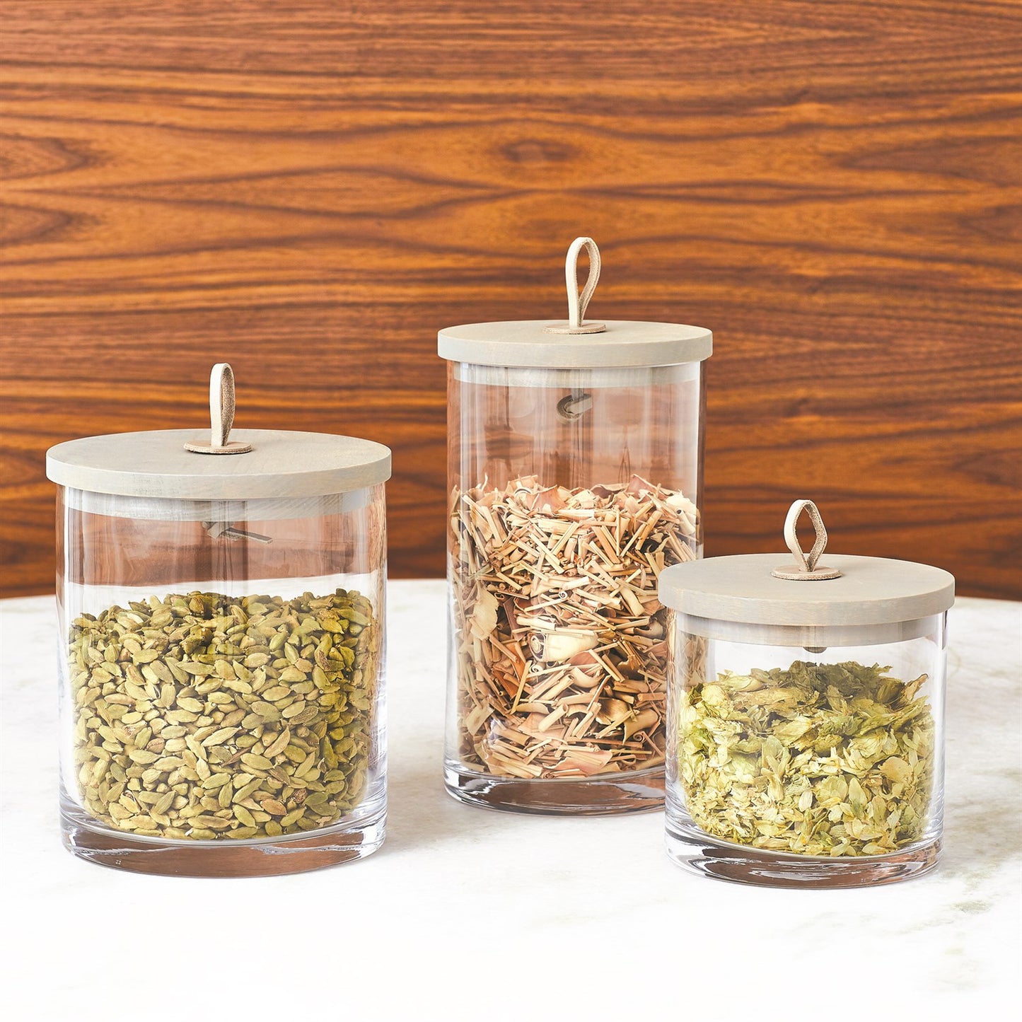 Barbara Barry S/3 Rustic Canisters