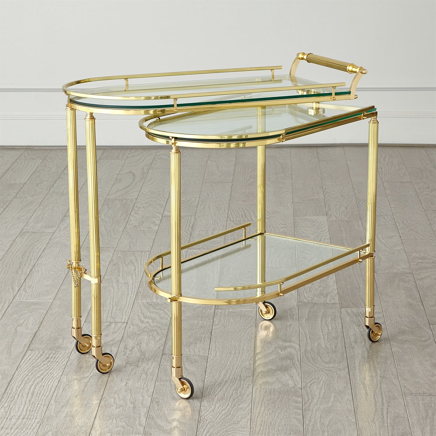 Gallery Folding Bar - Shiny Brass