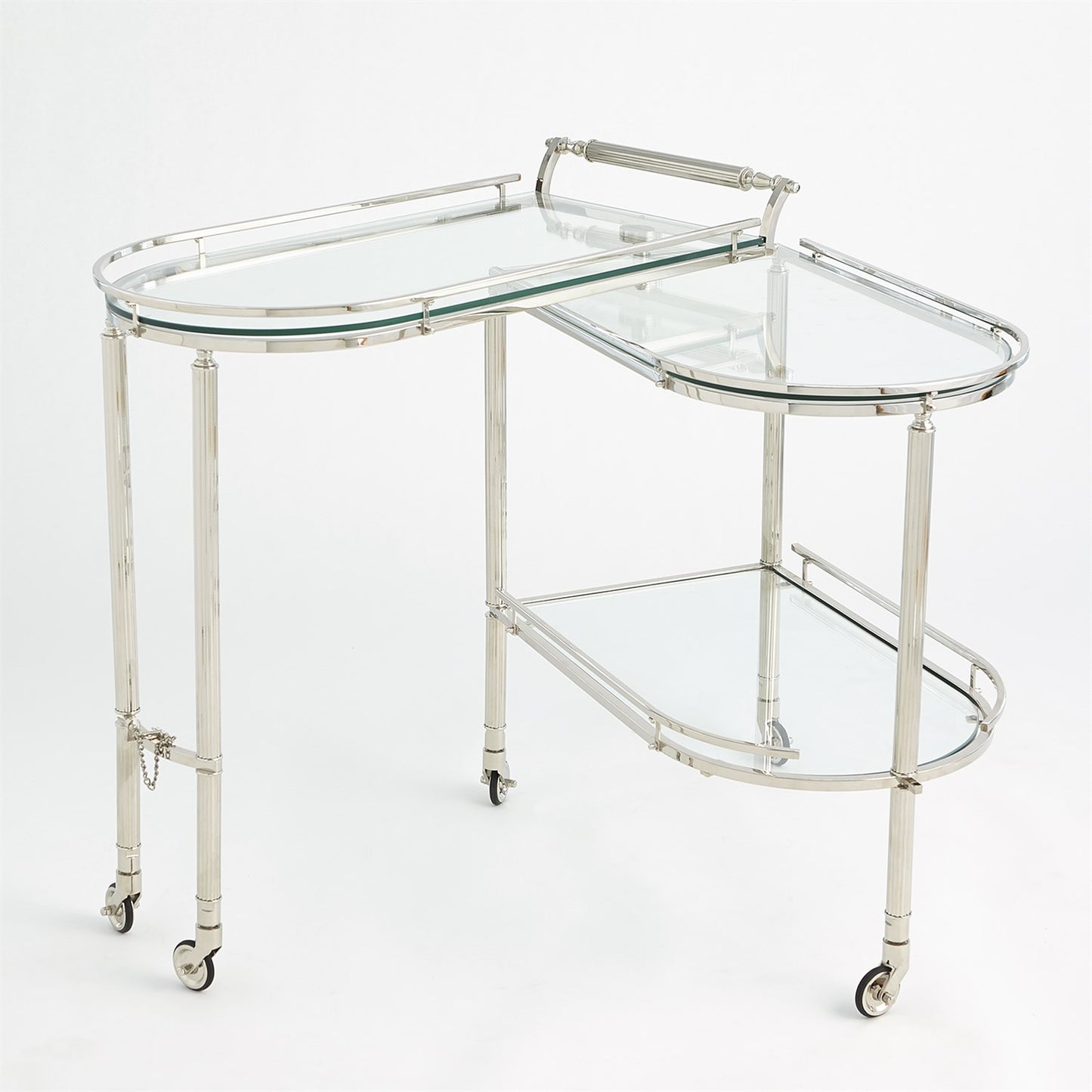 Gallery Folding Bar - Shiny Nickel