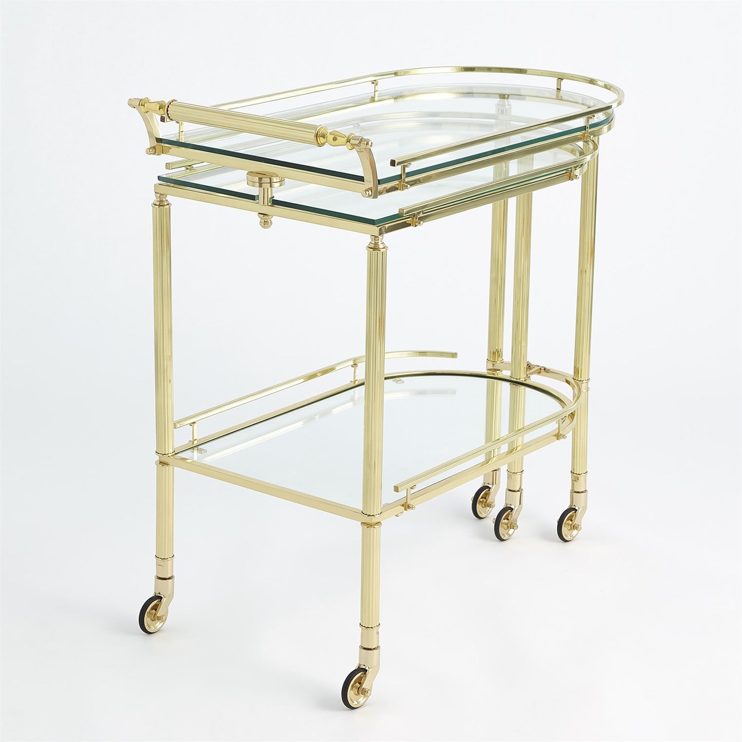 Gallery Folding Bar - Shiny Brass