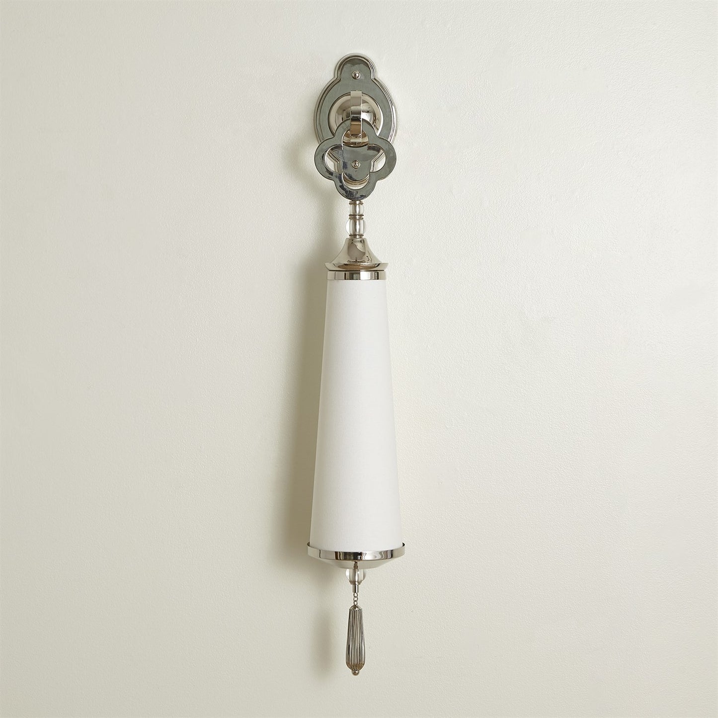 Quatrefoil Sconce - Nickel - HW - Grats Decor Interior Design & Build Inc.