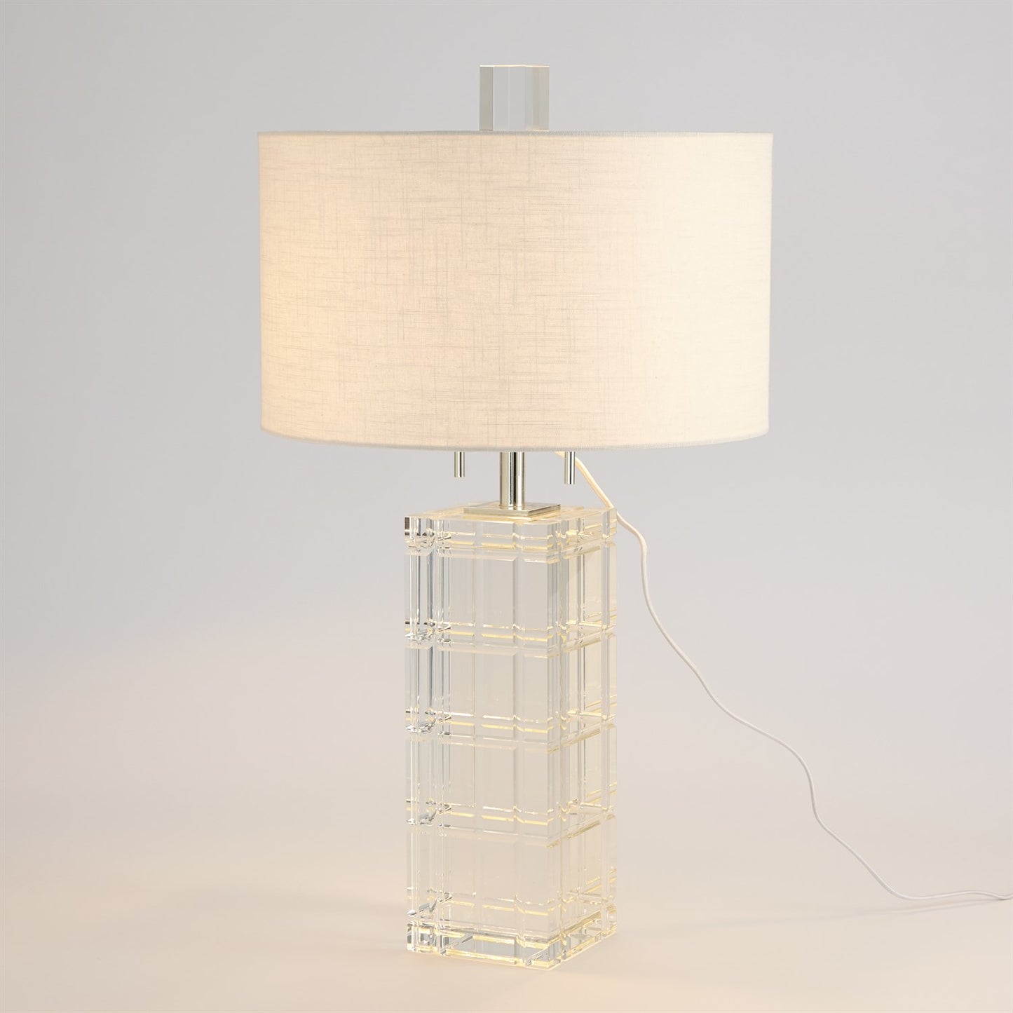 Crystal Plaid Lamp