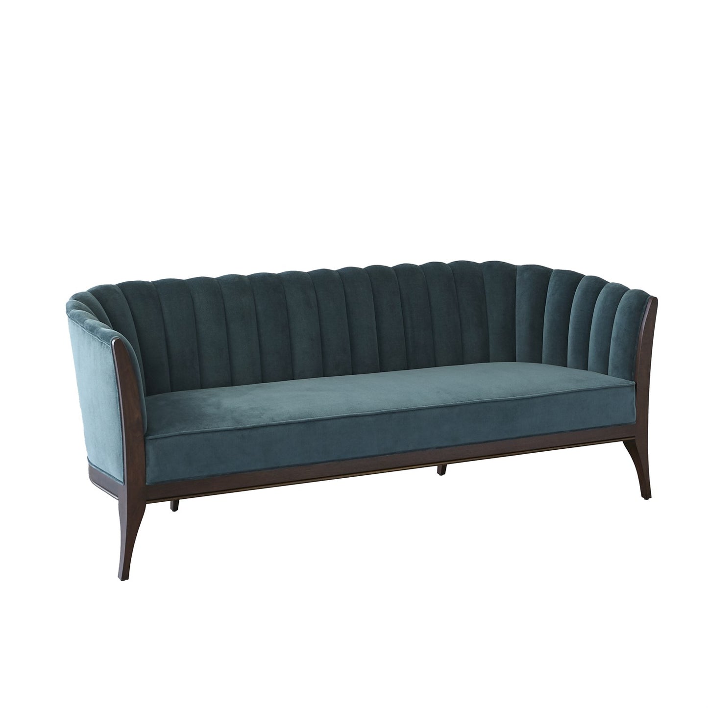 Channel Back Sofa - Dragonfly Velvet