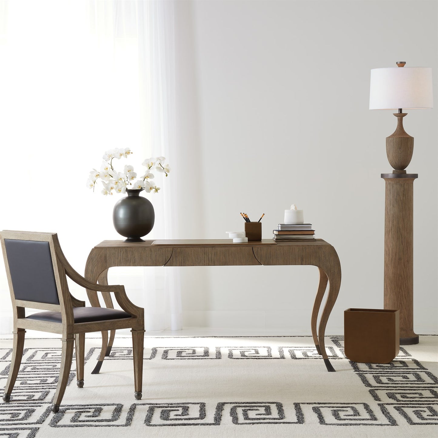 Paris Desk-Grey Sandblasted Oak