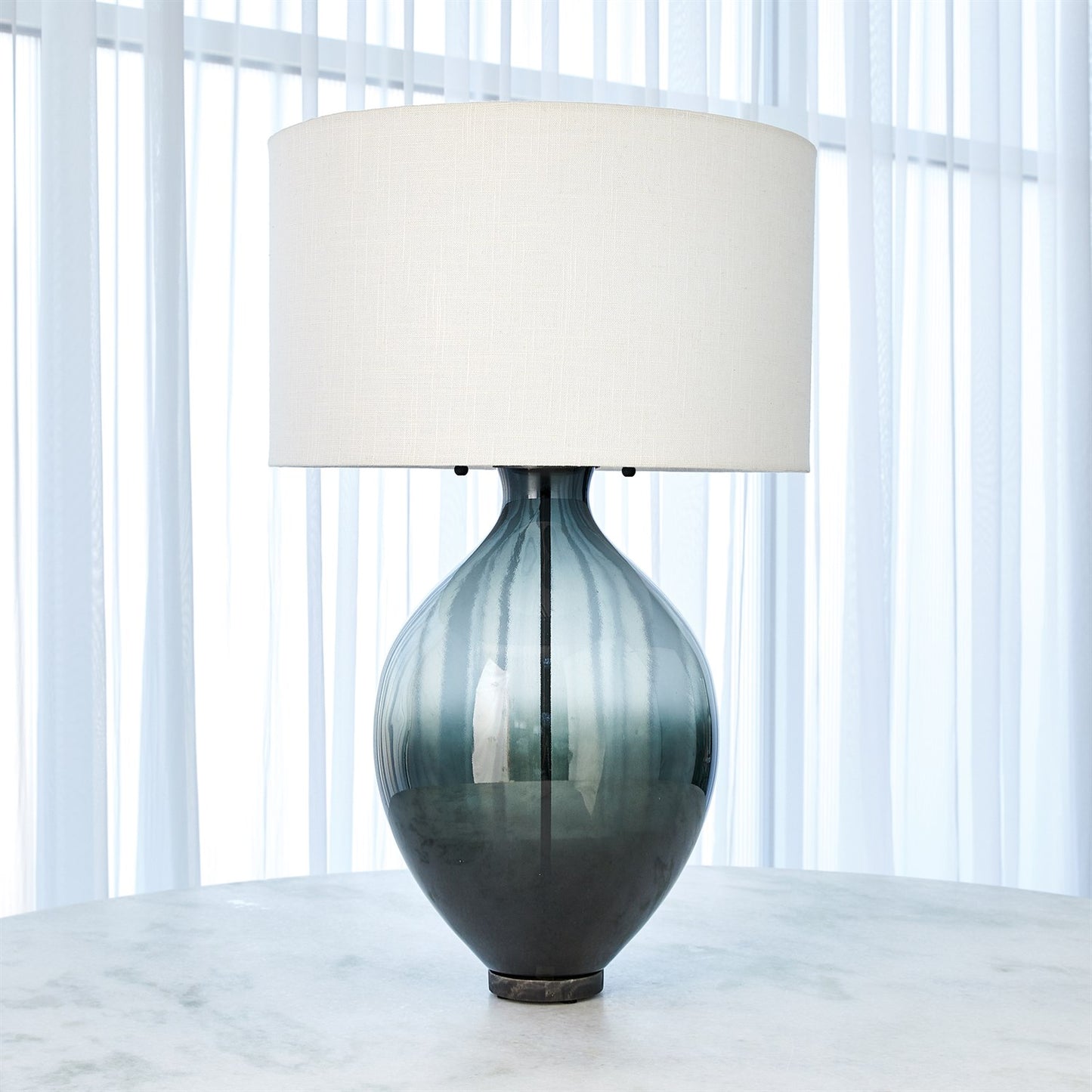 Amphora Glass Table Lamp - Grey