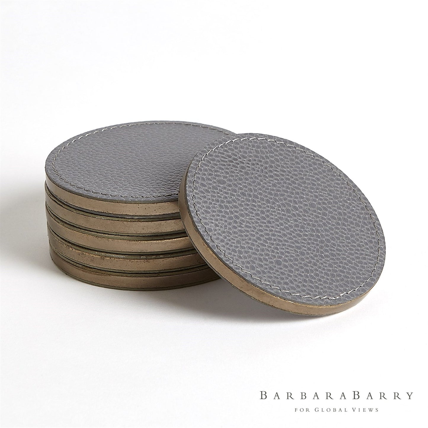 Barbara Barry S/6 Alpen Coasters-Blau