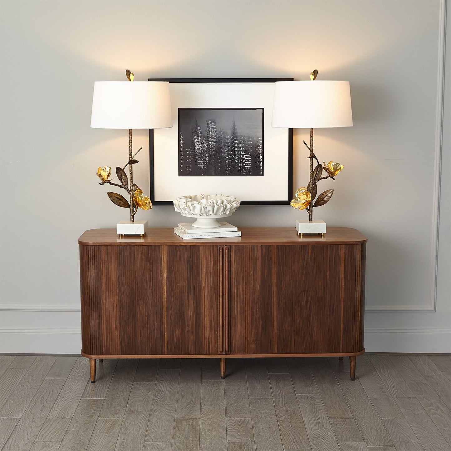 Magnolia Flower Table Lamp - Right