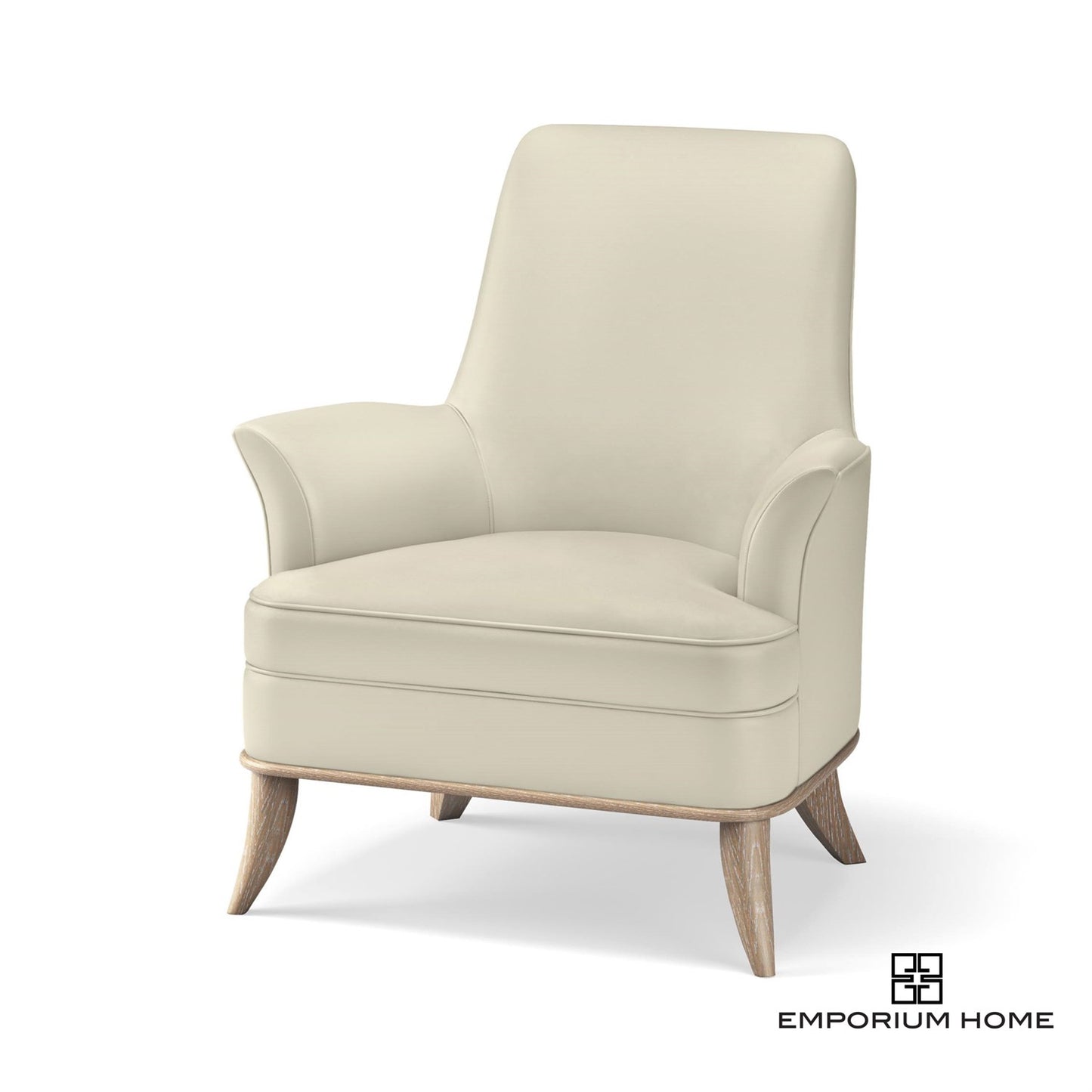 Jackie Chair-Grey-Milk Leather