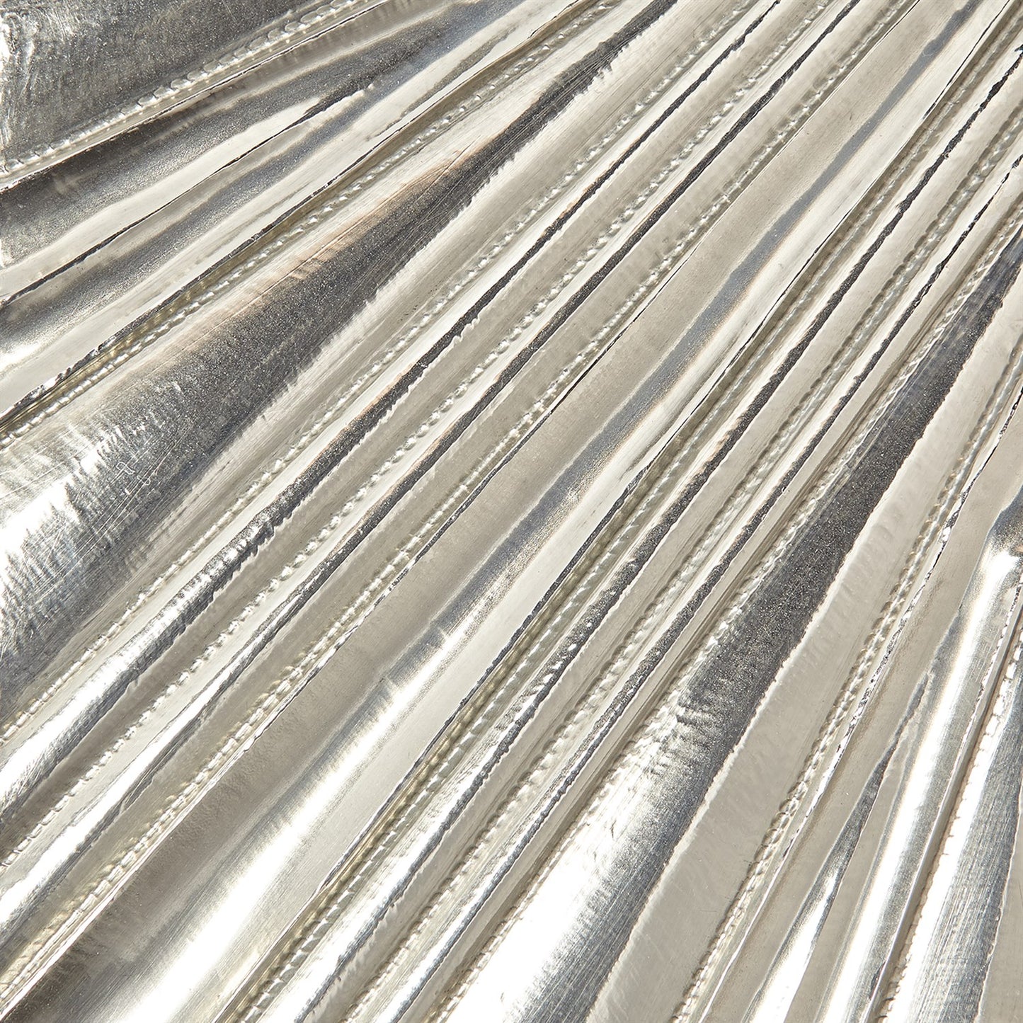 Linen Fold Mirror - 2 sizes - Silver