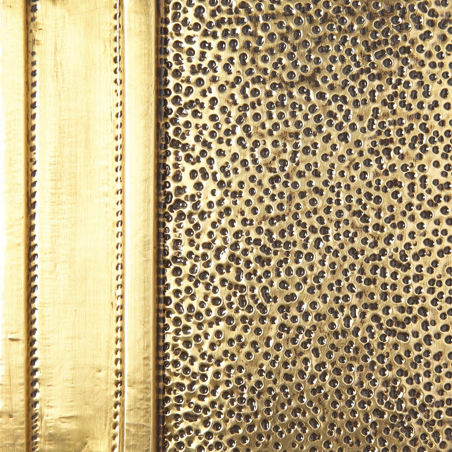 Abstract Block Floating Shelf - Brass