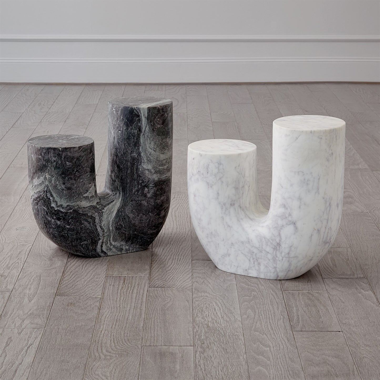 Marble Tube Table - Black