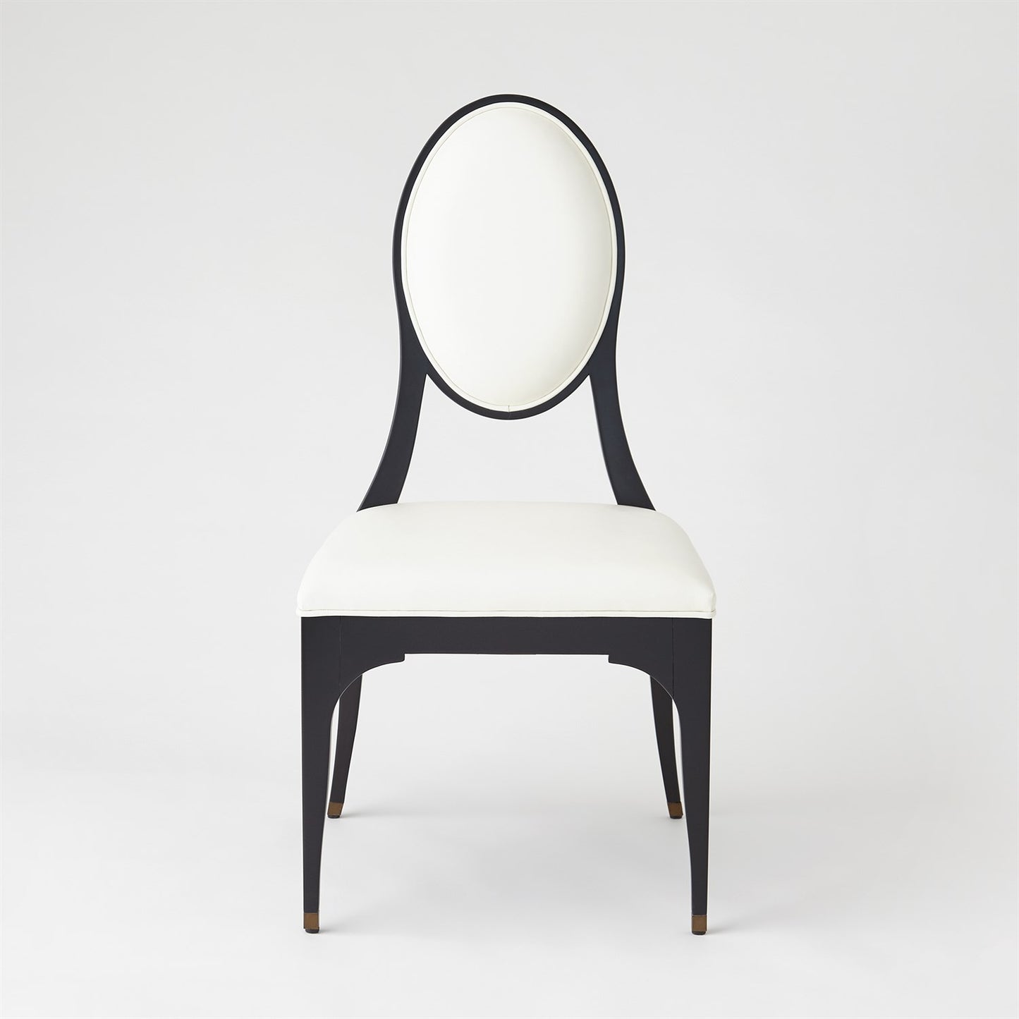 Harlow Chair - Black w/ White Leather