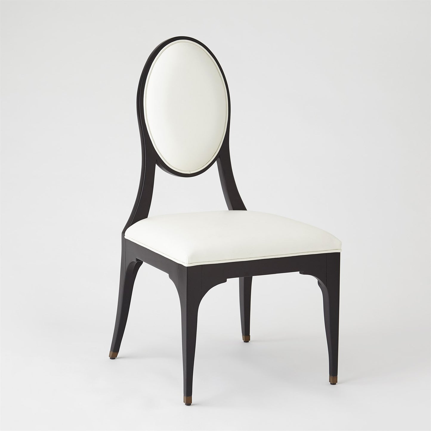 Harlow Chair - Black w/ White Leather