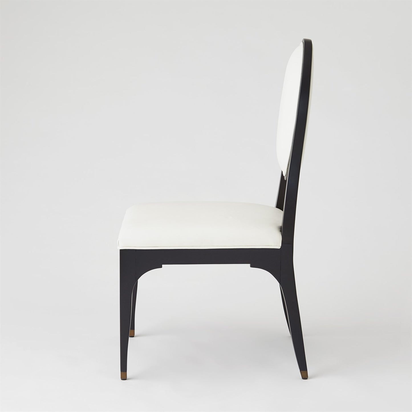 Harlow Chair - Black w/ White Leather