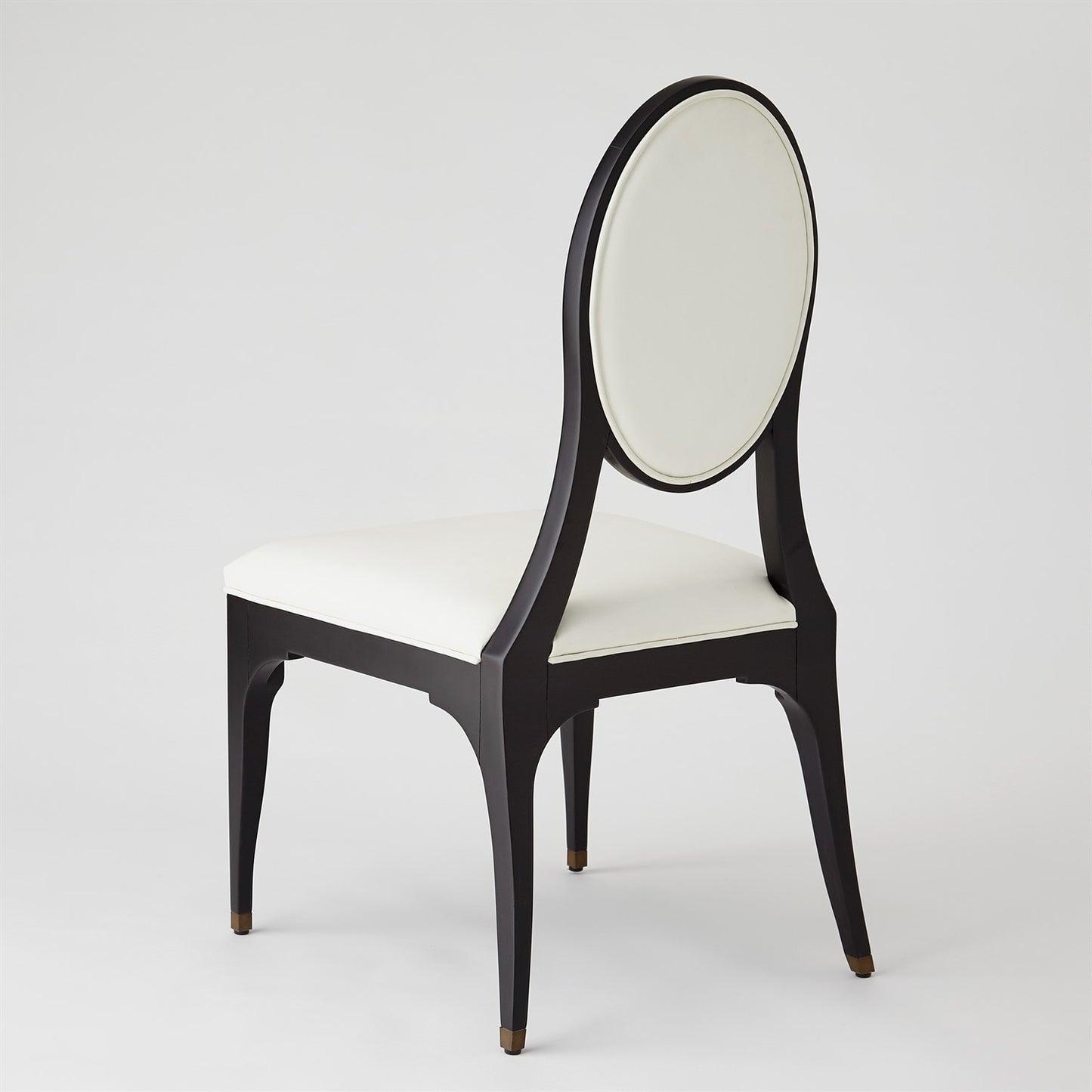 Harlow Chair - Black w/ White Leather