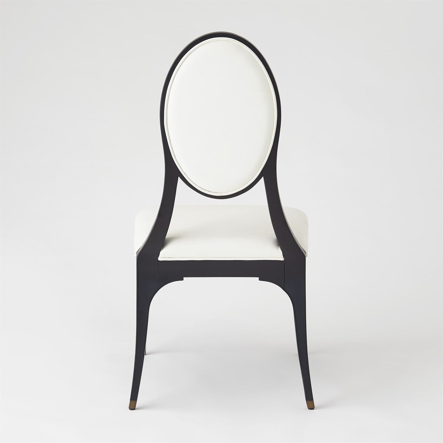Harlow Chair - Black w/ White Leather