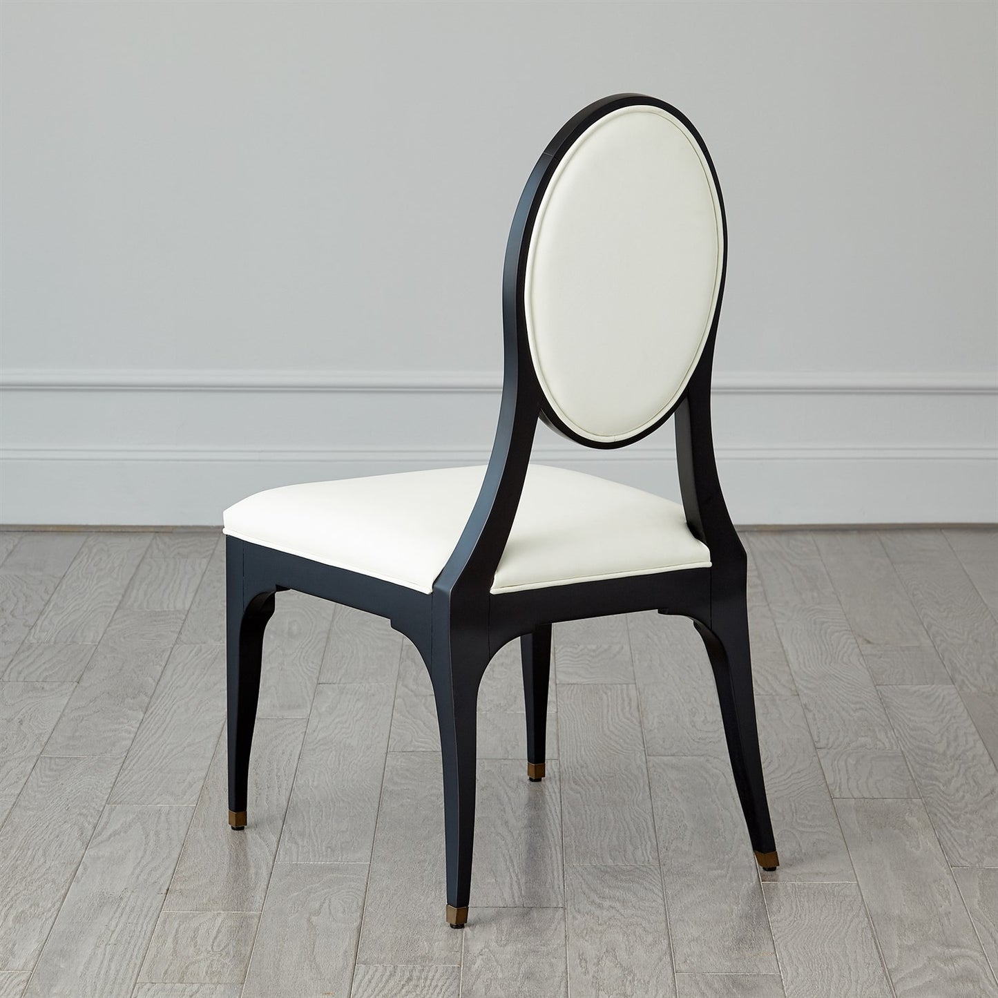 Harlow Chair - Black w/ White Leather
