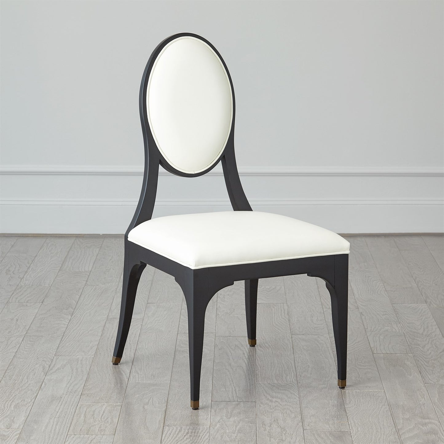 Harlow Chair - Black w/ White Leather