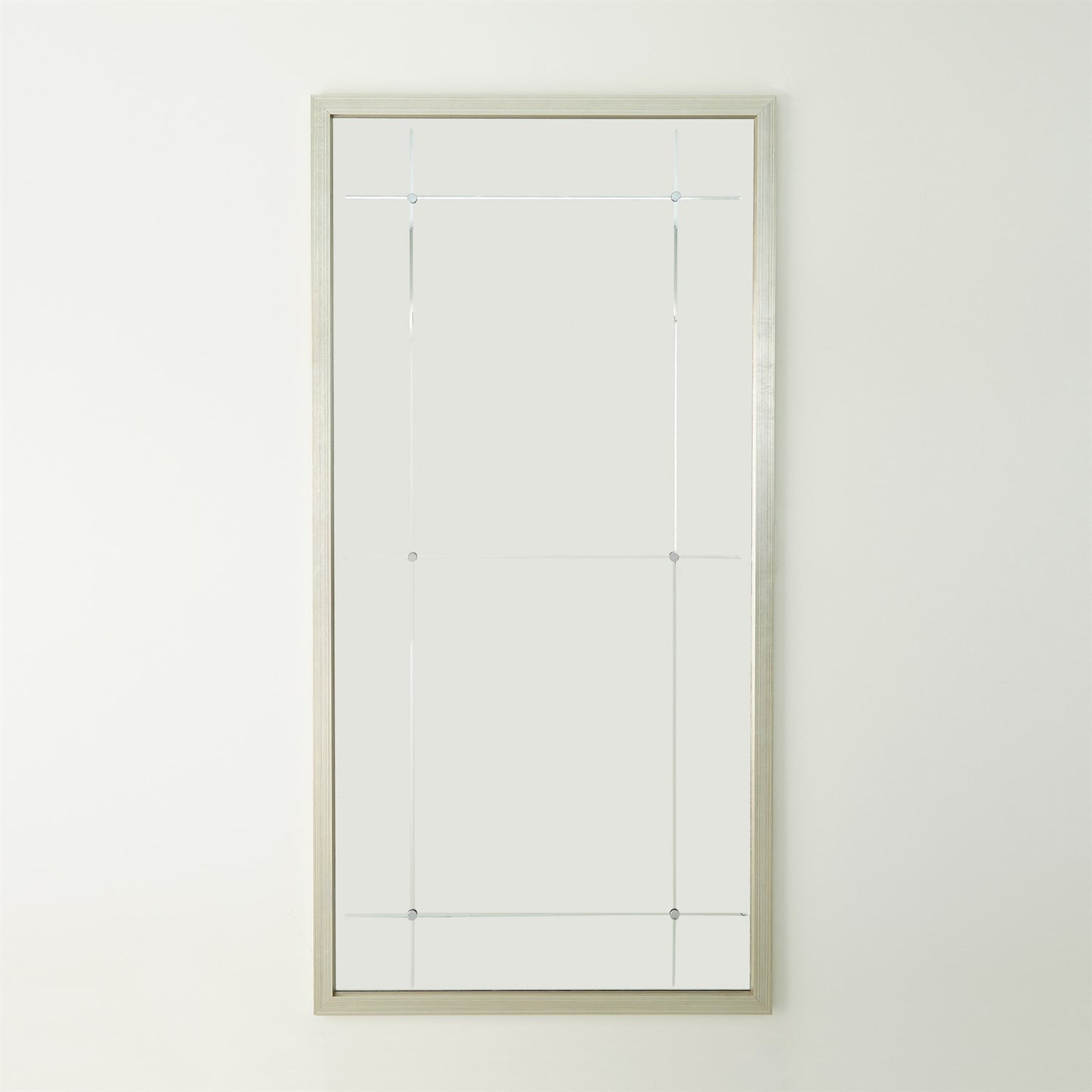 Beaumont Floor Mirror - Silver Leaf