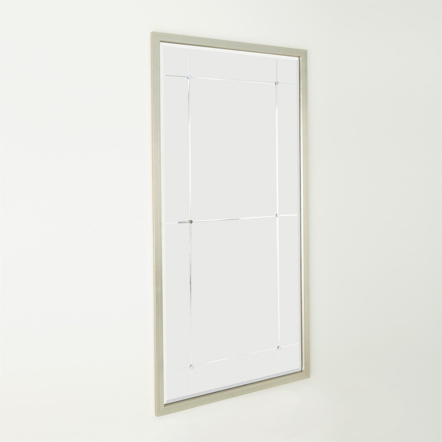 Beaumont Floor Mirror - Silver Leaf