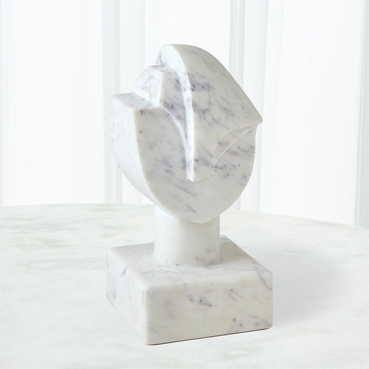 Mod Marble Portrait Bust - Grats Decor Interior Design & Build Inc.