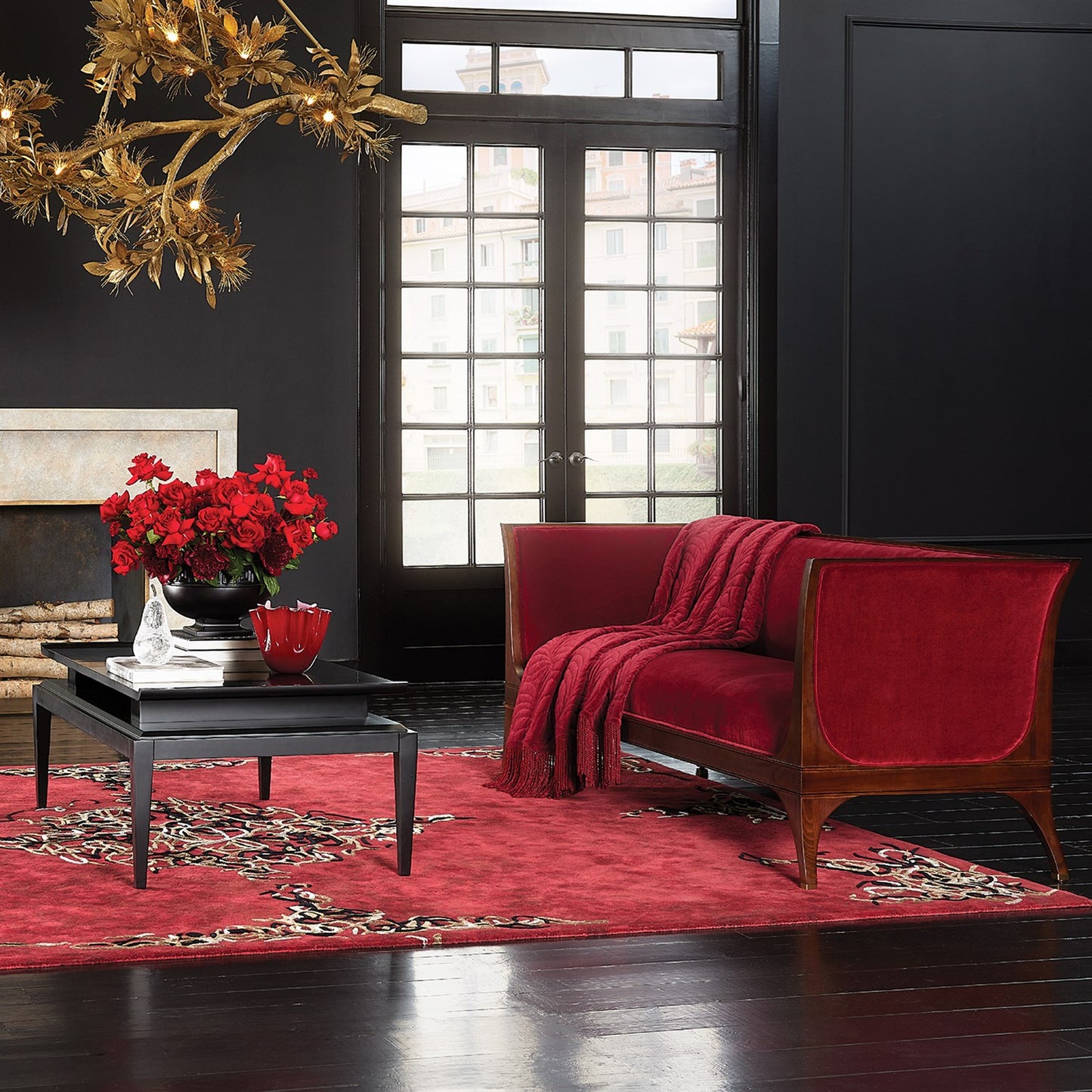 Poise Cocktail Table - Black Satin