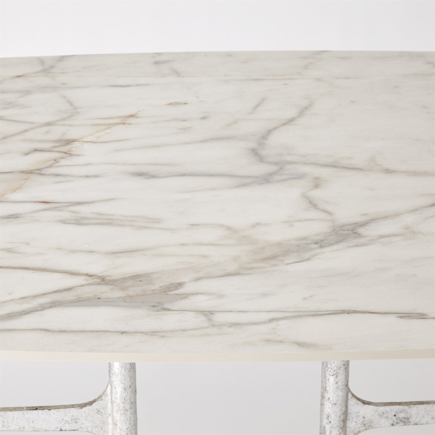 Radius Rectangle 96" Table-Silver w/Golden White Top
