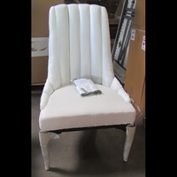 Channel Tufted Dining Chair - Muslin