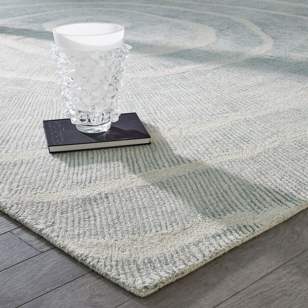 Burst Rug - Ivory/Blue - 5 sizes