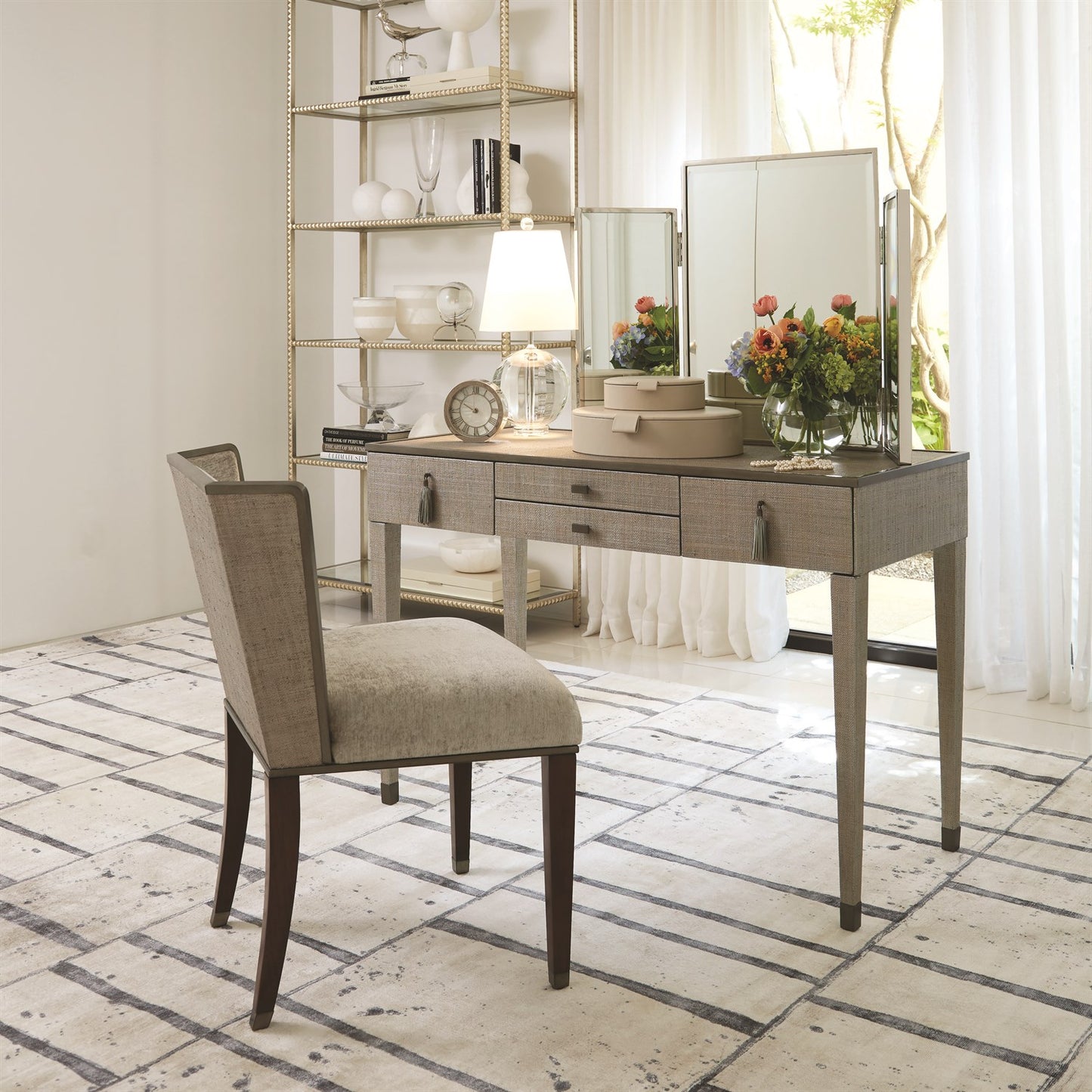 Tri-Fold Vanity Mirror - Nickel