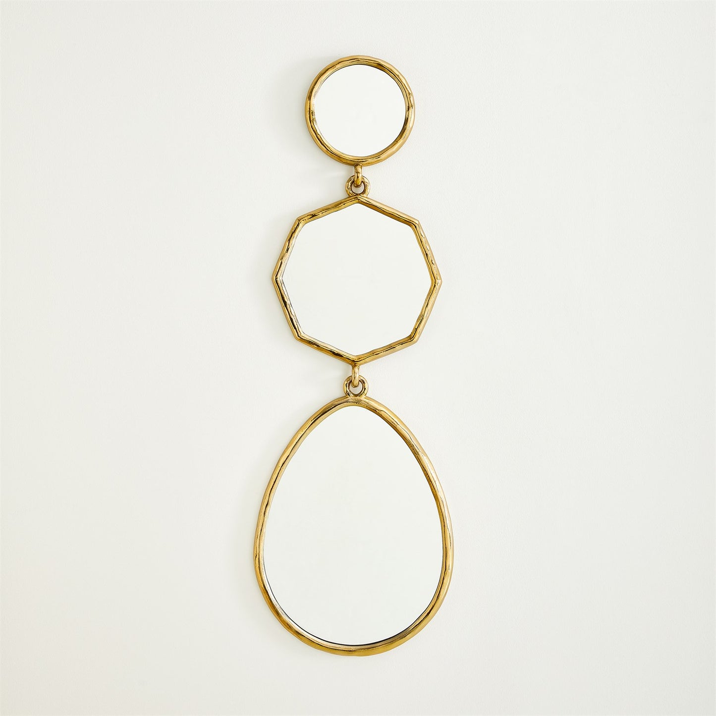 Cascade Mirror - A - Shiny Brass