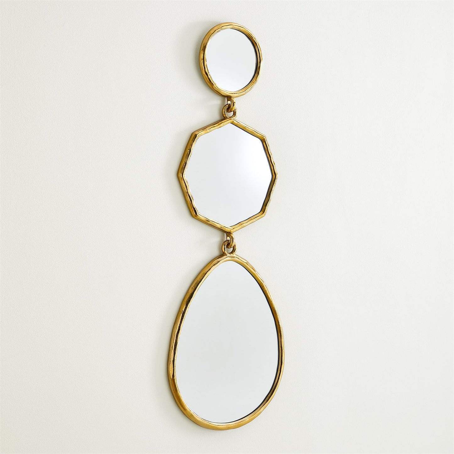 Cascade Mirror - A - Shiny Brass