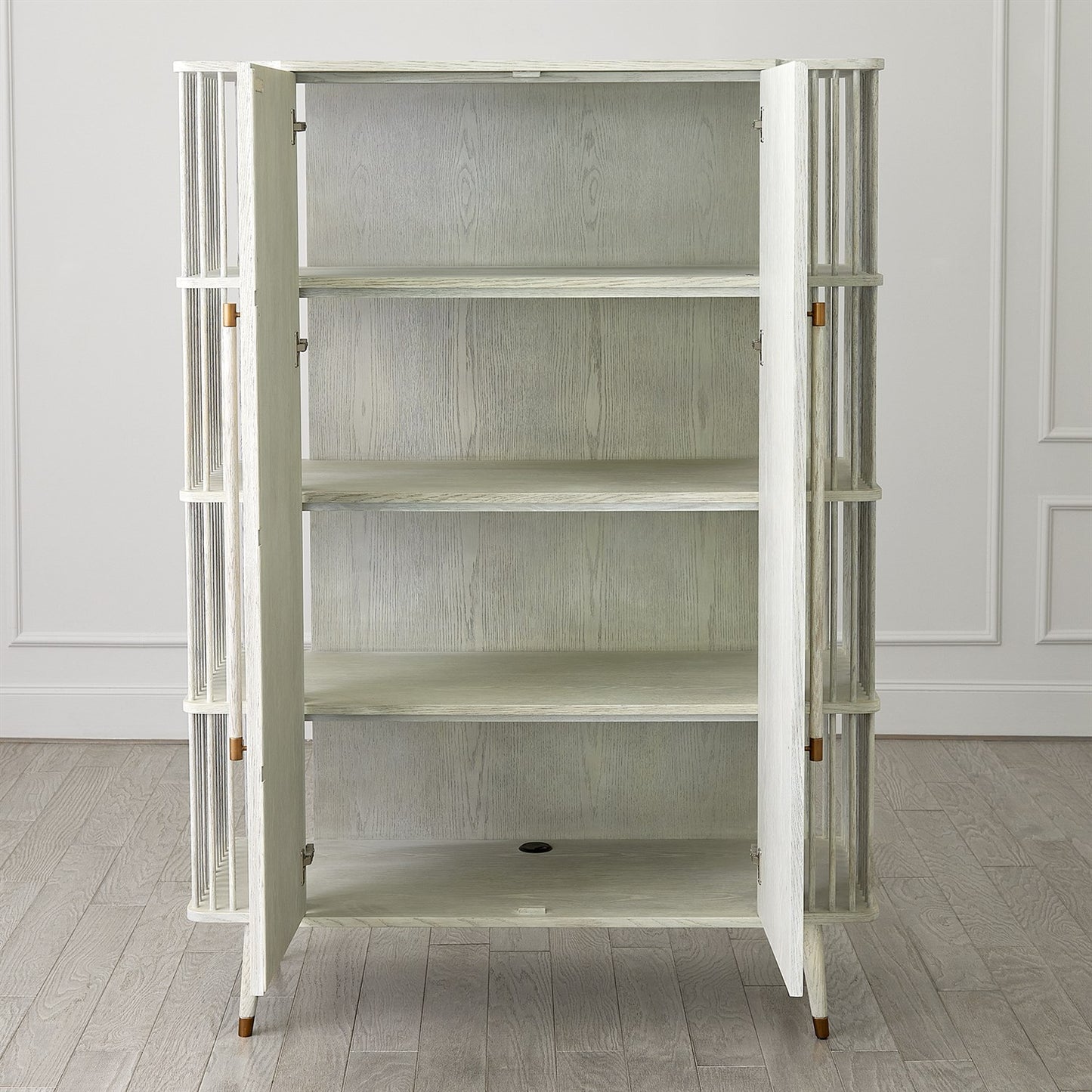 Arbor Tall Cabinet-White Washed