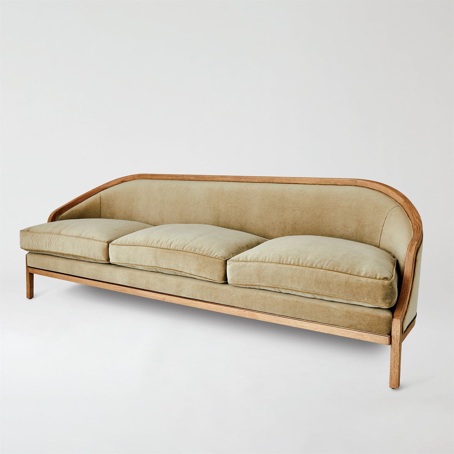 Tailored Sofa - Bleached Oak - Lulu Pebble