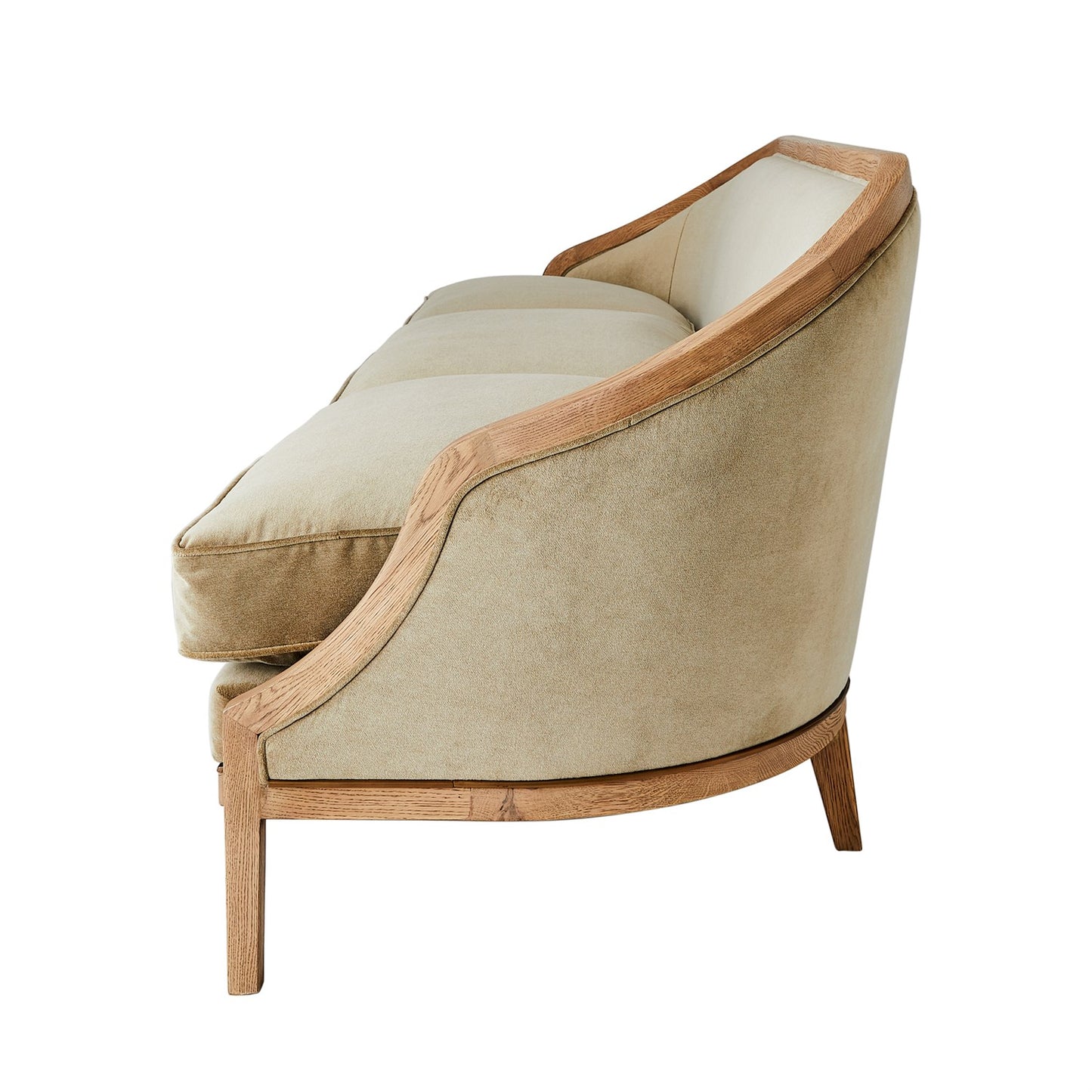 Tailored Sofa - Bleached Oak - Lulu Pebble