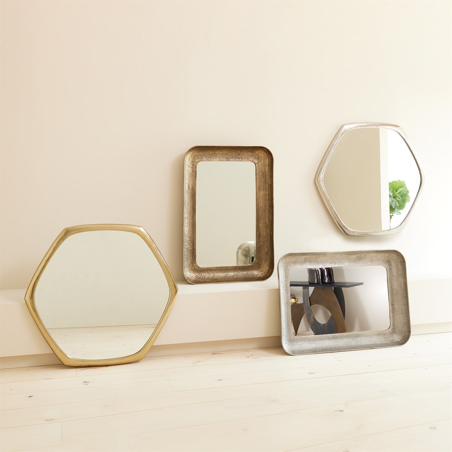Hexagon Mirror - Nickel