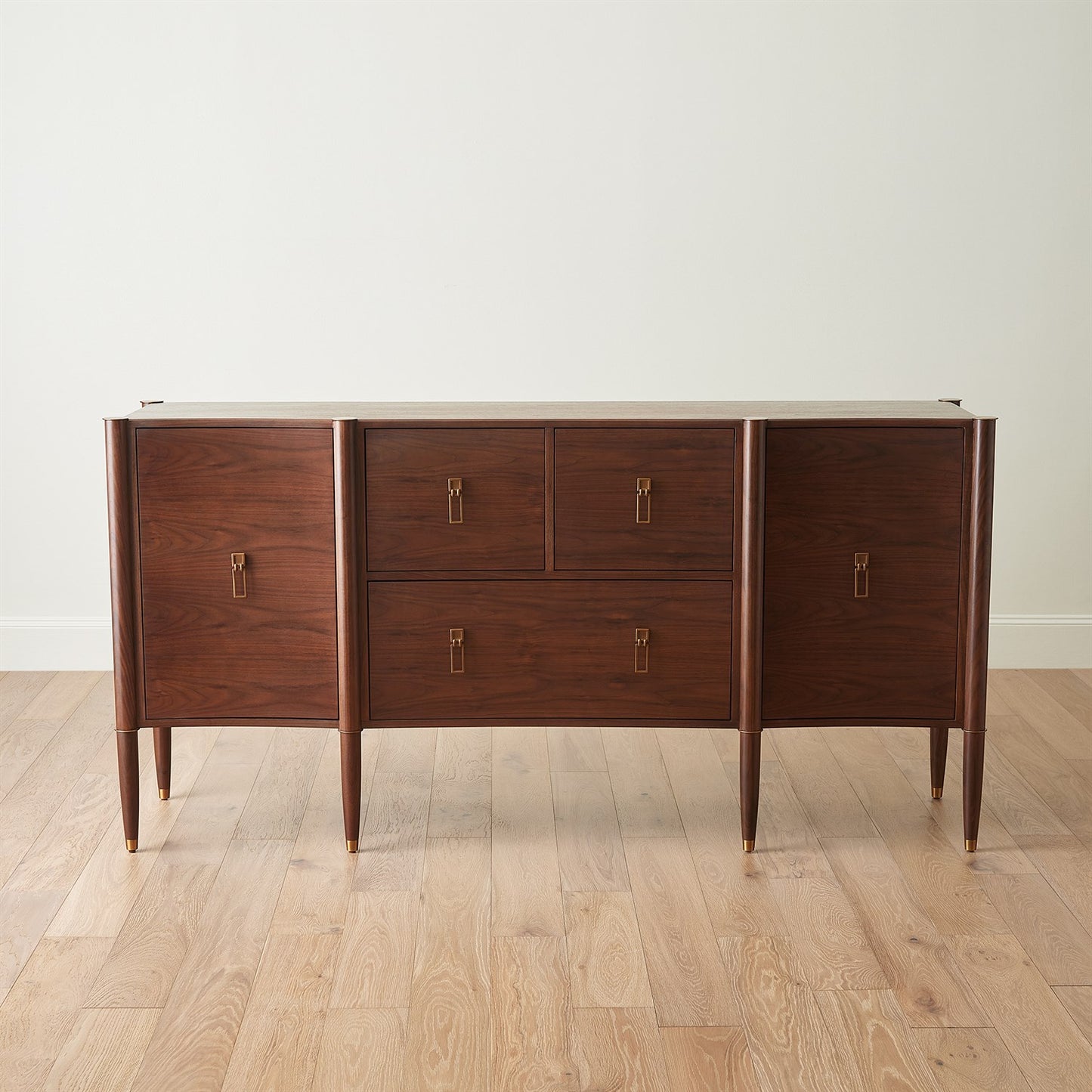 Triple Curve Cabinet-Walnut