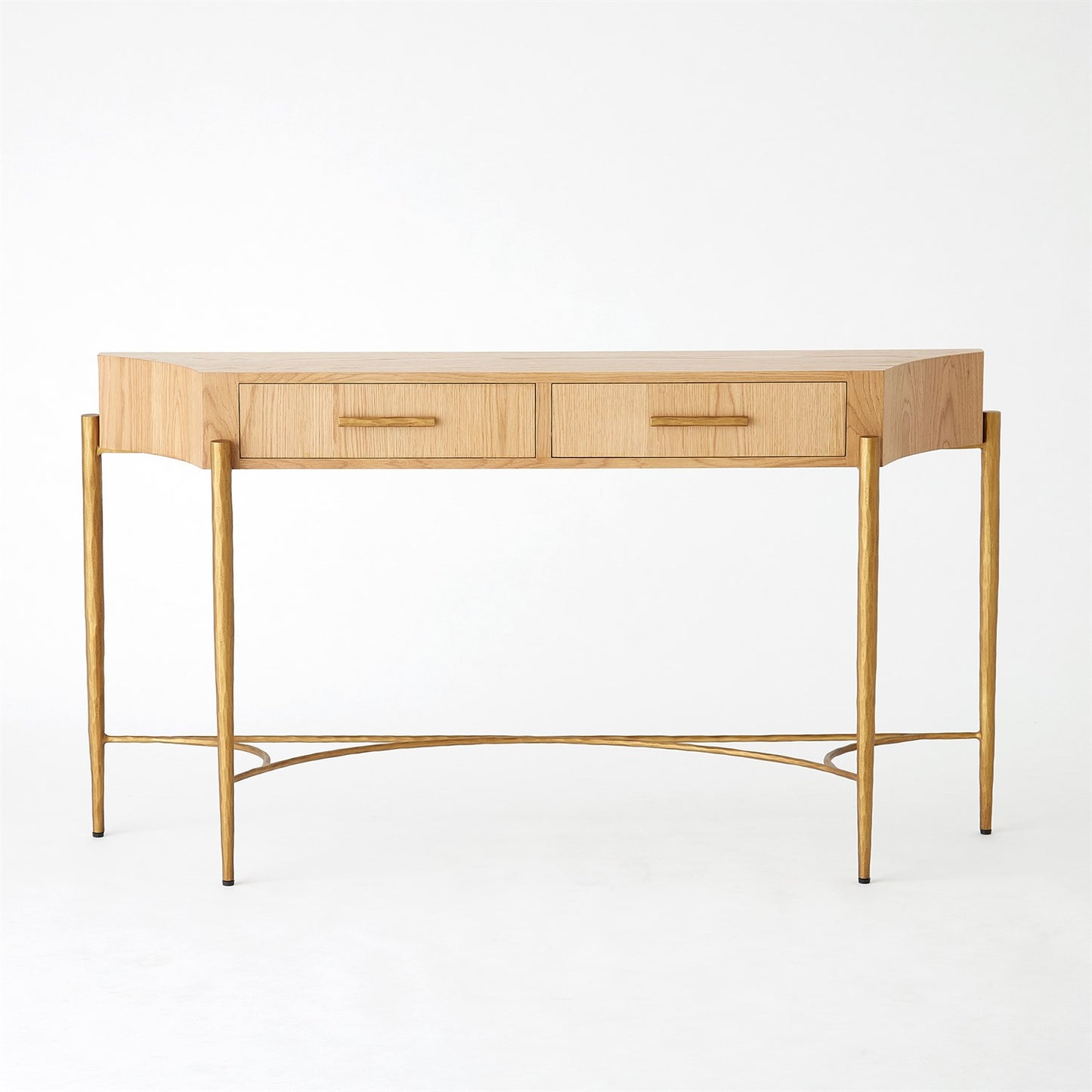 Breakfront Console - Natural/ Gold